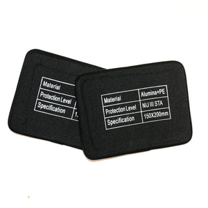 2pcs Level III+ ballistic plate 6x8" side plates